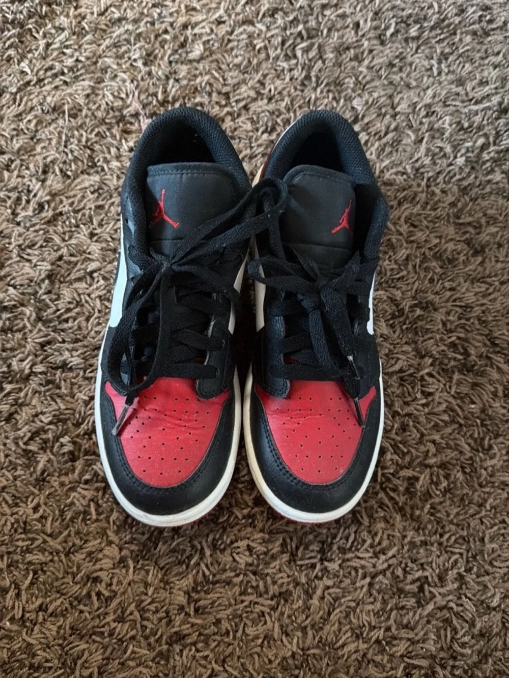 BUNDLE!!! Nike Kids Red Black White High-Top Sneakers and Brown Cowboy Boots